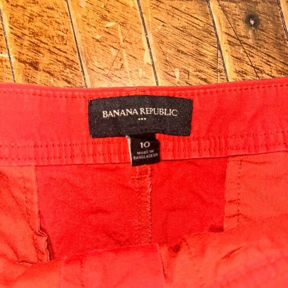 Banana Republic orange red size 10 vacationcore shorts - Picture 2 of 4